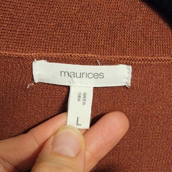 Light-rust Cardigan with Pockets - Picture 3 of 6